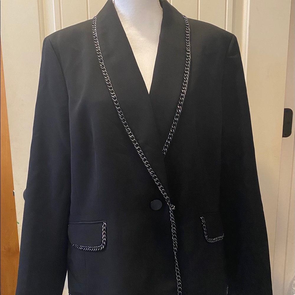 Kasper Black Suit Jacket- NWT- 18 - Picture 2 of 9